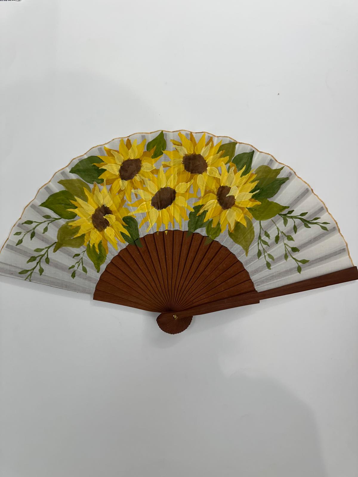 Abanico flores|23cm| Modelo 52