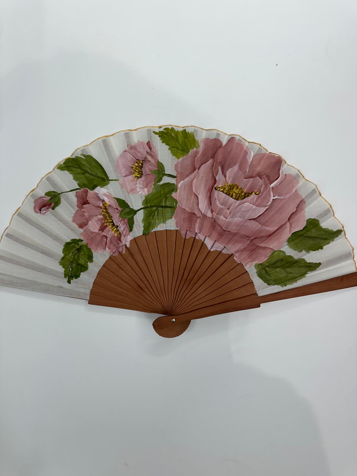 Abanico flores|23cm| Modelo 50
