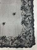 Mantilla española de encaje grande – 1,20 x 2,50 m | Modelo 9
