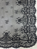 Mantilla española de encaje grande – 1,30 x 2,50 m | Modelo 4