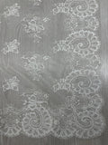 Mantilla española de encaje mediana-Crema – 1 x 2,20 m | Modelo 19