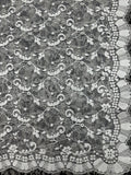 Mantilla de encaje pequeña –Marfil-70 x 170 | Modelo 7