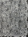 Mantilla de encaje pequeña –Marfil-70 x 180 | Modelo 2