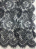 Mantilla de encaje pequeña –Marfil-80 x 150 | Modelo 9