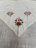 Pico para niña seda fleco a mano-marfil-1,15x55 |Modelo 43