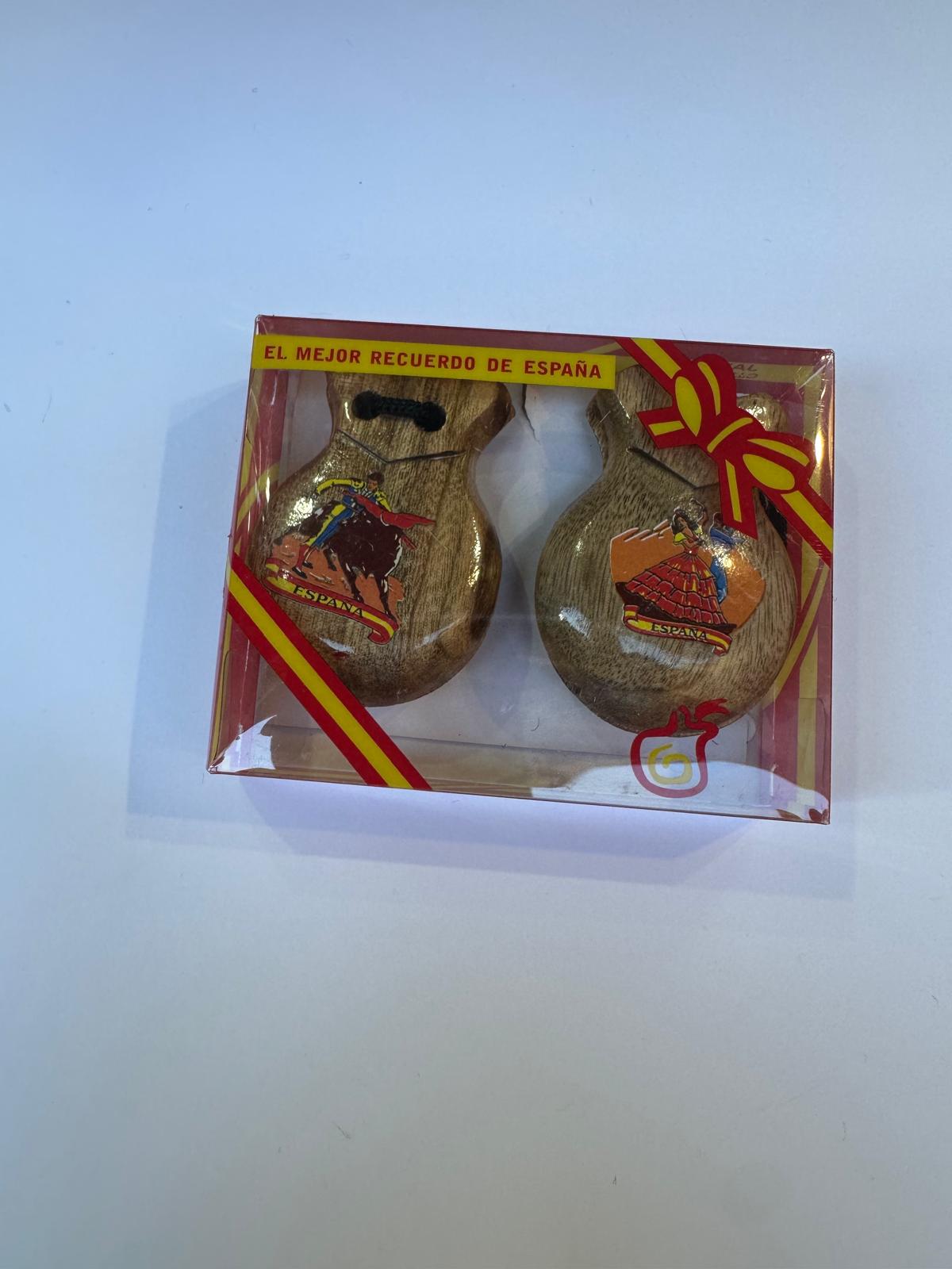 Castañuelas caja pequeña natural|Modelo 13