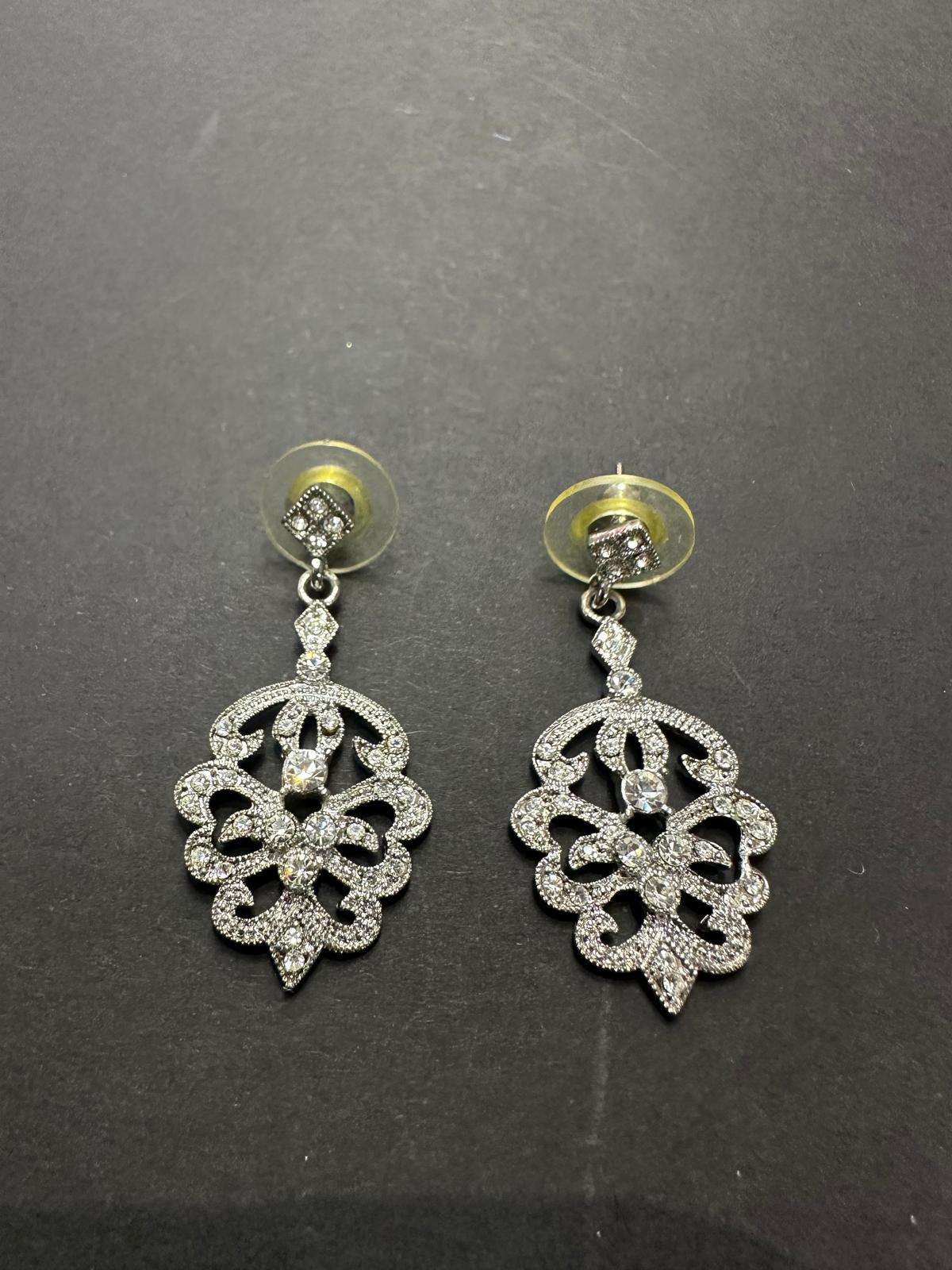Pendientes rodio plateado|Modelo 6