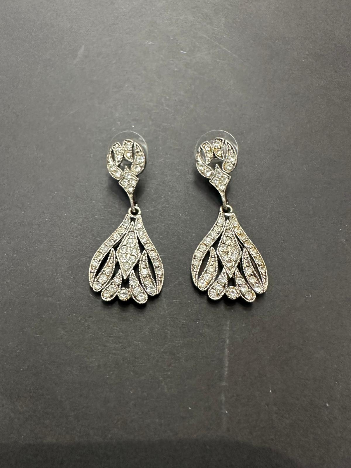 Pendientes rodio plateado|Modelo 7