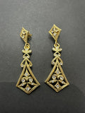 Pendientes rodio dorado|Modelo 9
