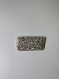 Broche rodio plateado. Modelo 4