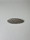 Broche rodio plateado. Modelo 5