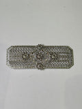 Broche metal plateado. Modelo 13