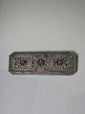 Broche metal plateado. Modelo 11