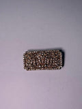 Broche rodio dorado. Modelo 22