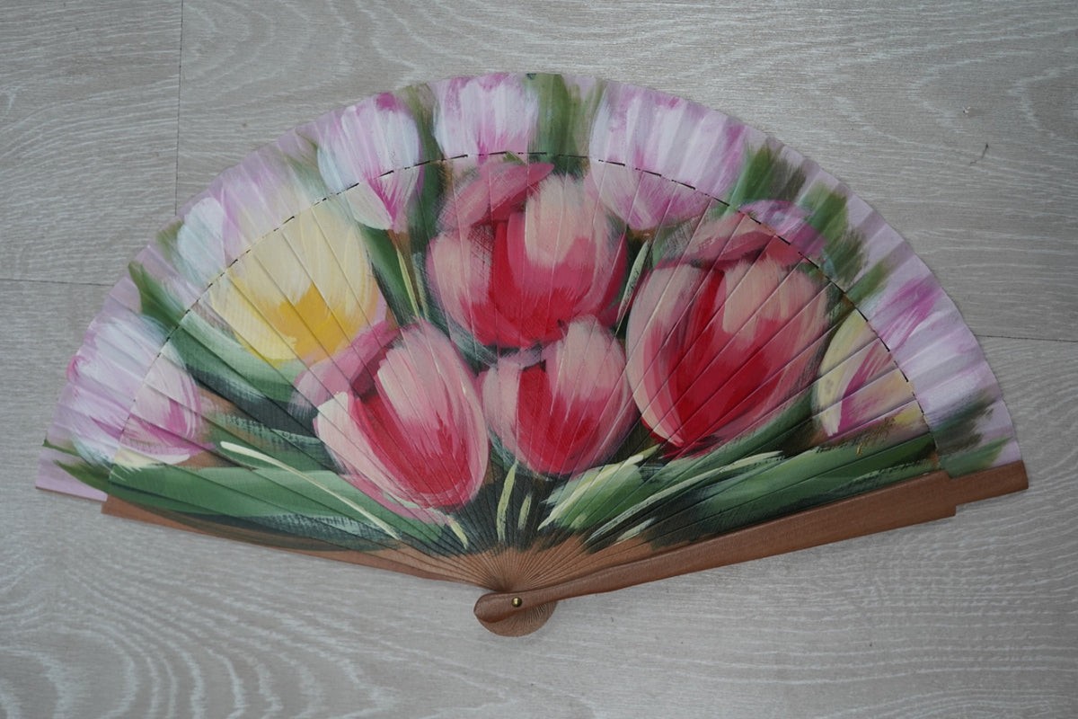 Abanico flores|22cm| Modelo 41