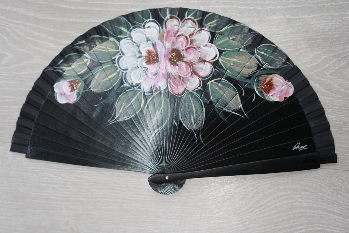 Abanico flores|19cm| Modelo 12