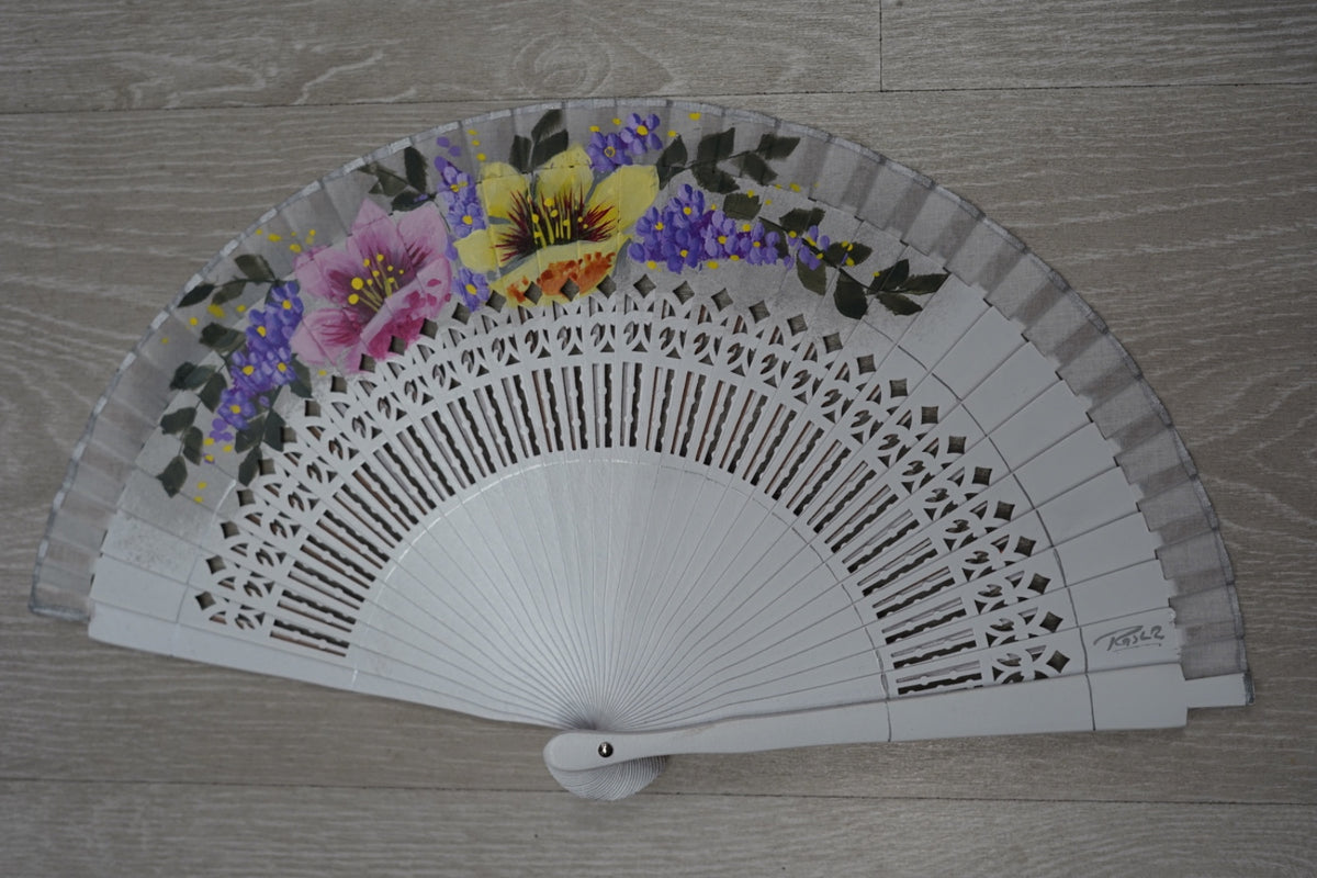 Abanico flores|19cm| Modelo 16