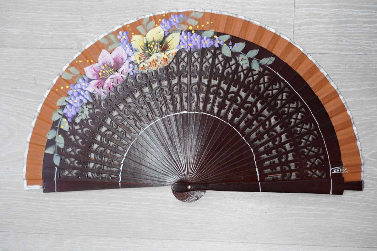 Abanico flores|19cm| Modelo 15