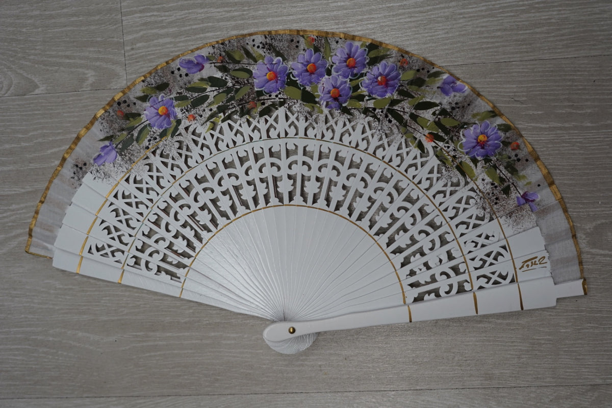 Abanico flores|19cm| Modelo13