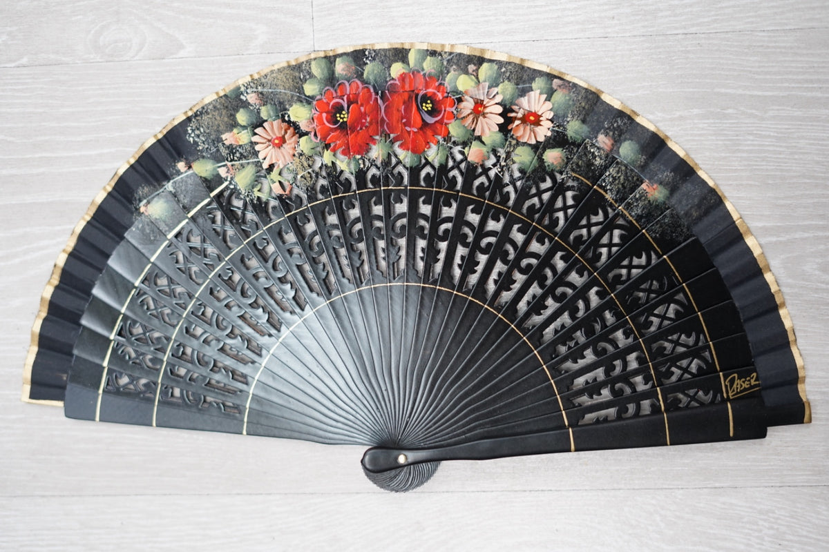 Abanico flores|19cm| Modelo 19