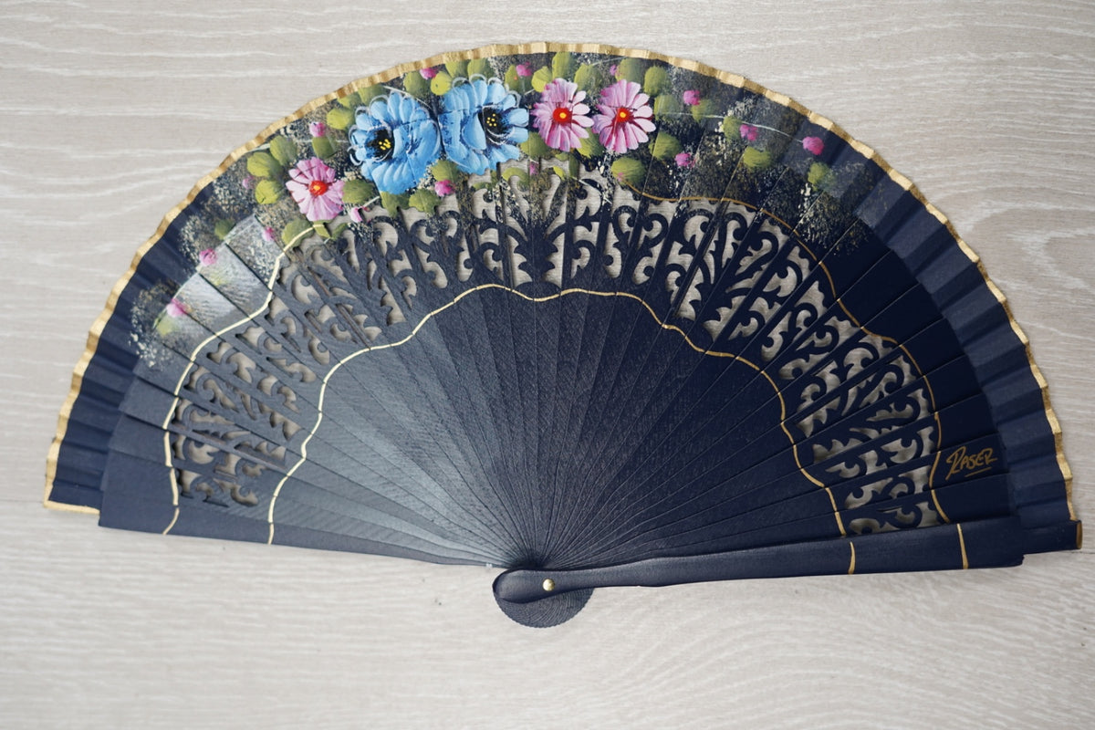 Abanico flores|19cm| Modelo 17