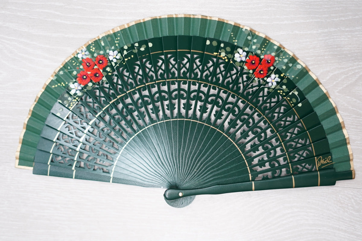 Abanico flores|19cm| Modelo 20
