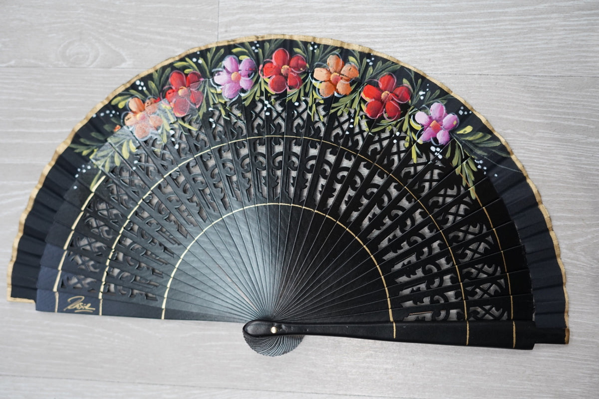 Abanico flores|19cm| Modelo 26