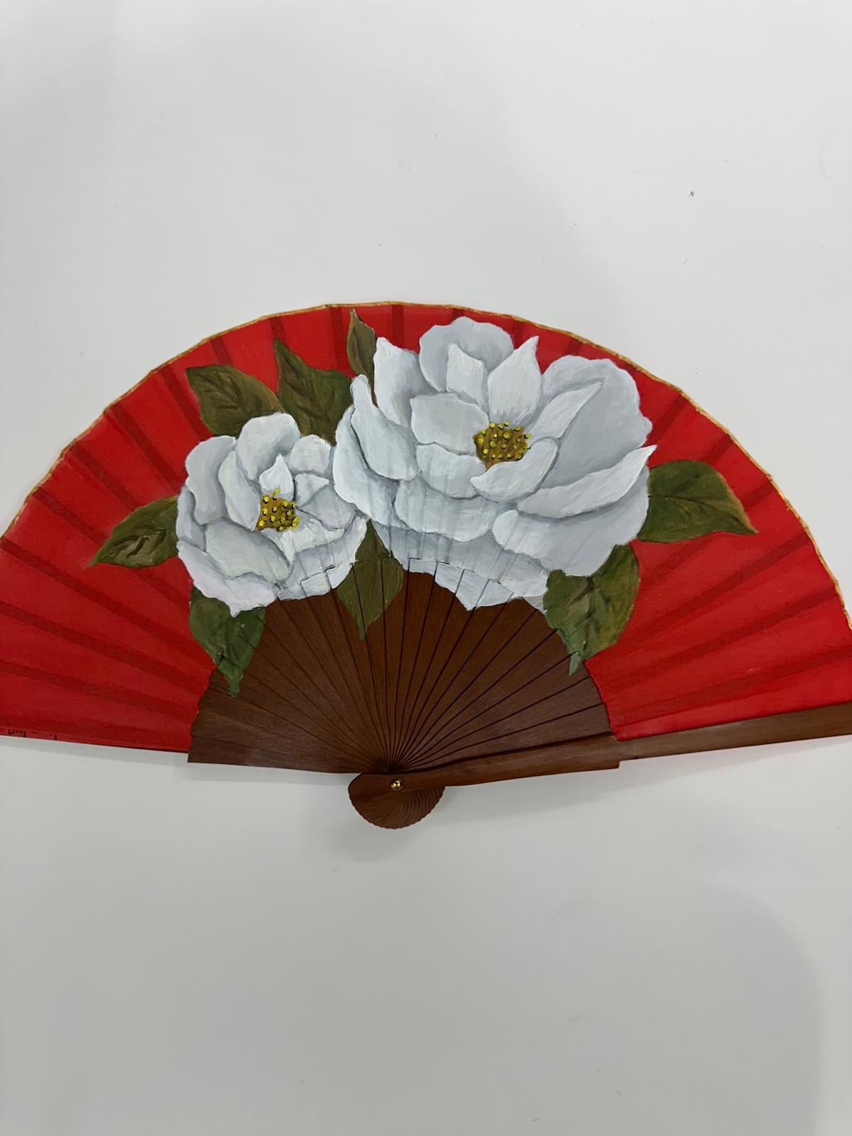 Abanico flores|23cm| Modelo 37