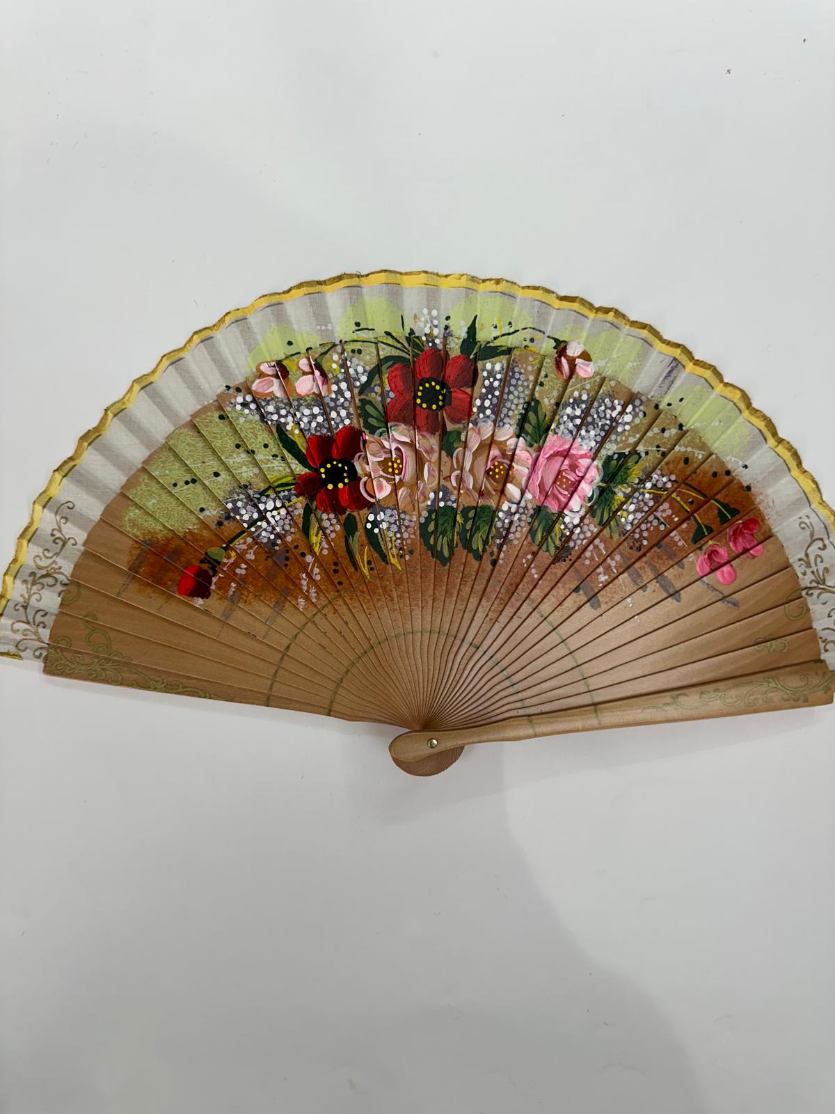 Abanico flores|22cm|  46Modelo