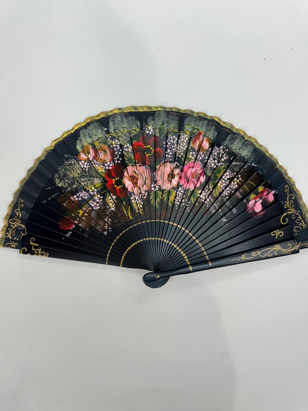 Abanico flores|22cm| Modelo 45
